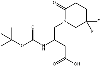 (S)-3-((tert-부톡시카르보닐)아미노)-4-(5,5-디플루오로-2-옥소피페리딘-1-일)부탄산
