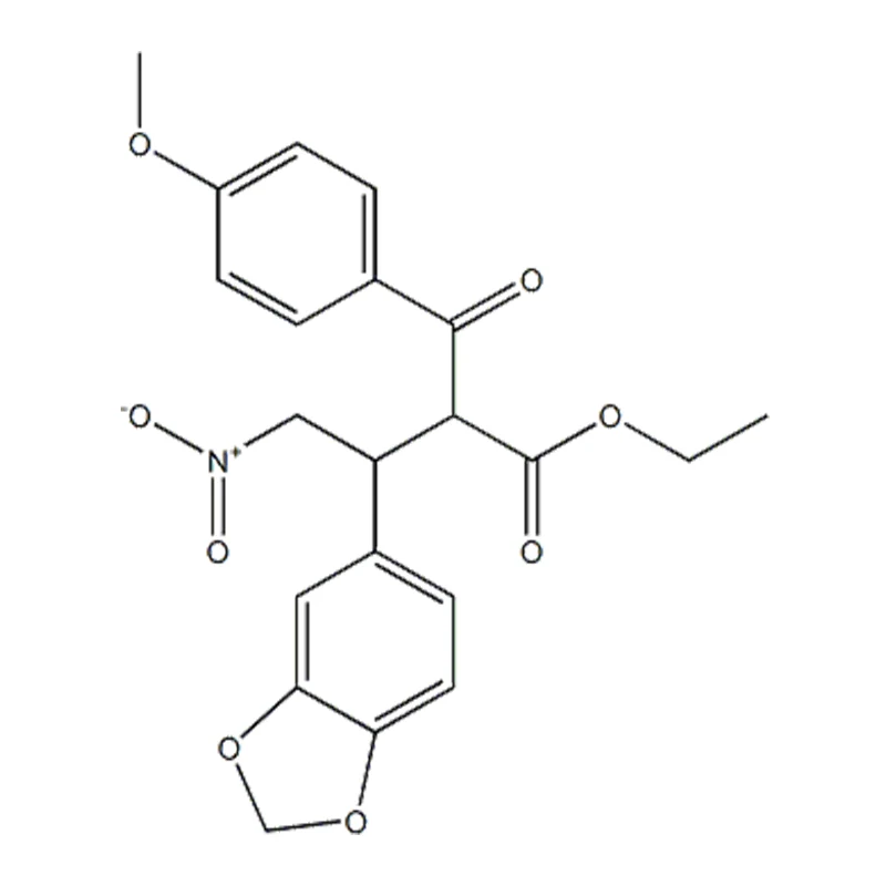 에틸 2-(4-메톡시벤조일)-3-(3,4-메틸렌디옥시-페닐)-4-니트로-부타노에이트